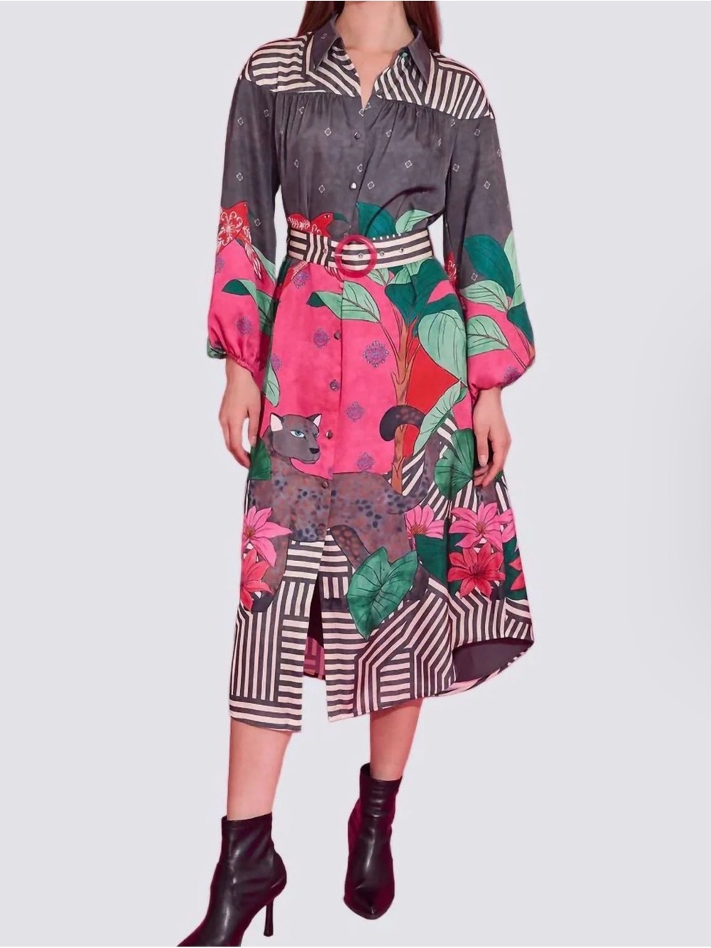 Alden Adair Jane dress in colony stripe NWT